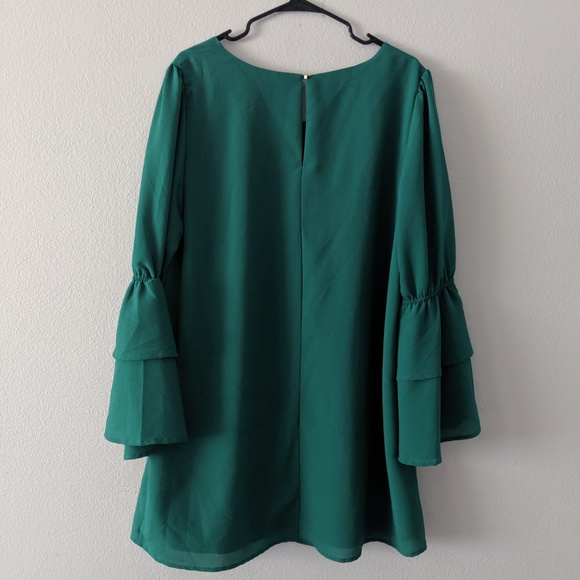 3/$15 "a new day" Green Shift Dress Size XL - Picture 3 of 6